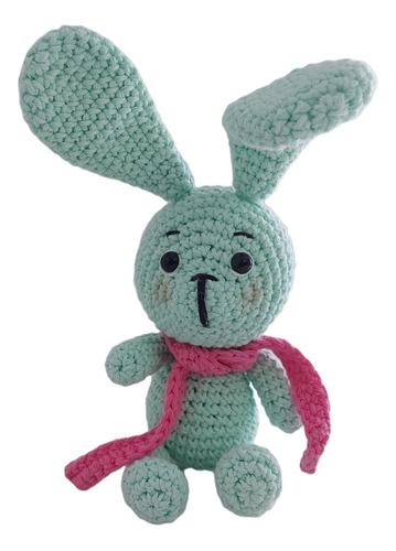 Conejo De Apego Amigurumi Muñeco Tejido En Crochet