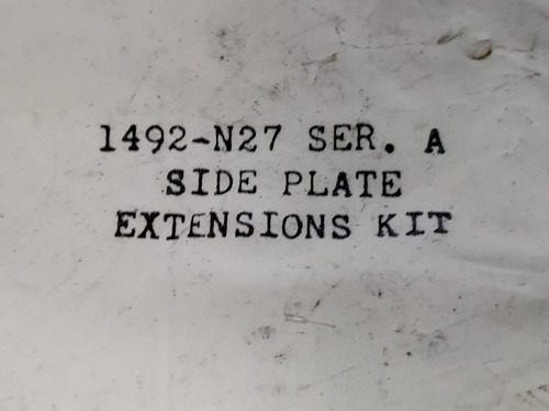 Allen Bradley 1492-n27 Side Plate Extension Kit Series A Bbd