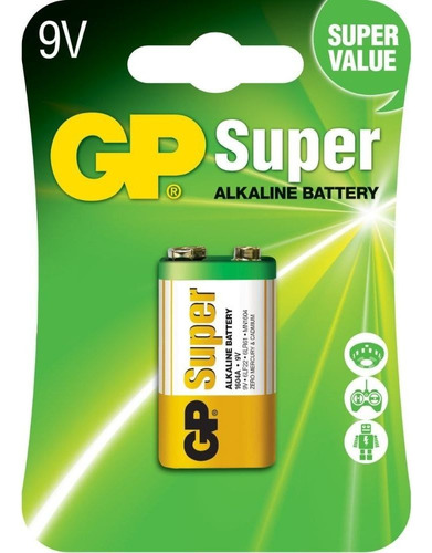 Pilha 9v Super Alcalina - Gp Super