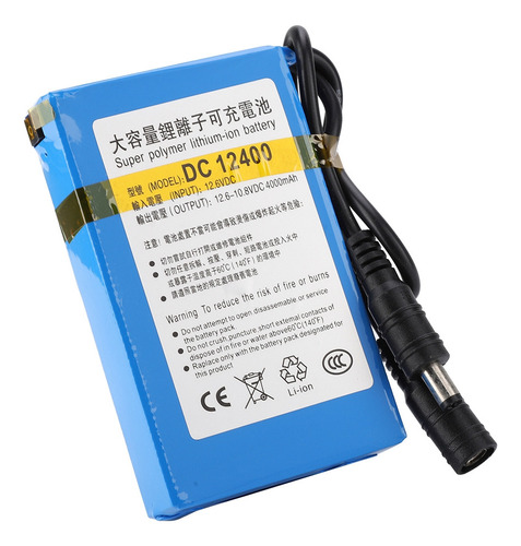 Batería De Polímero De Litio Recargable Dc12400 12.6v 4000ma