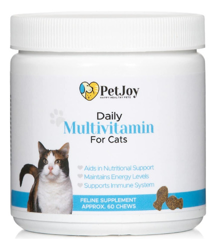 Petjoy Multivitaminico Diario Para Gatos | Formula Aprobada 