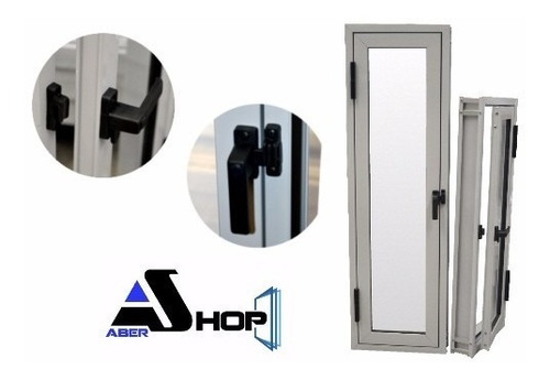 Raja Aluminio 50x100 Vidrio Entero Abershop