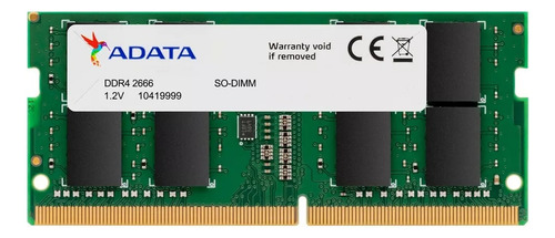 Memoria Ram Adata Ddr4 4gb 2666mhz Ad4s26664g19-sgn 1x4