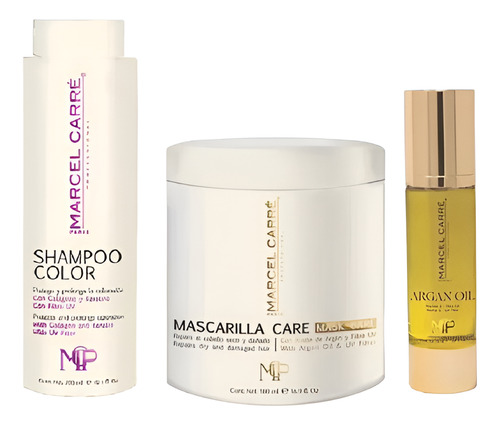 Marcel Carre Shampoo 300 Mascarilla 500 & Aceite Argan