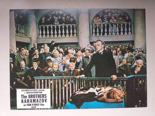 7 Lobby Cards - The Brothers Karamazov *