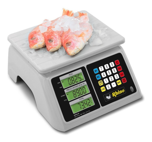 Bascula A Prueba Agua 40kg Marca Rhino Barag-40 Blanco