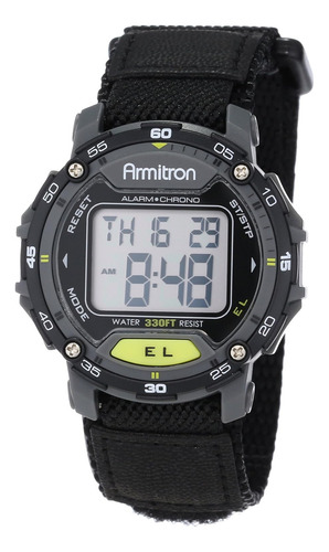 Reloj Armitron Sport 40/8291blk Unisex 40/8291blk Gray Ace Color de la correa Negro Color del bisel Negro Color del fondo Gris