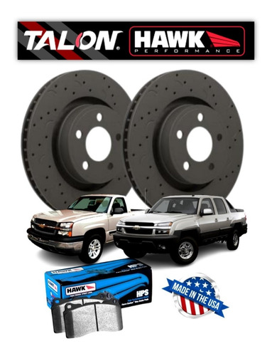 Discos De Freno Chevrolet Silverado/avalanche Del. Hawk