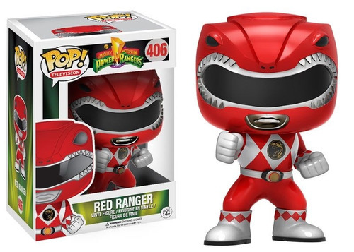 Funko Pop Metallic Red Power Rangers Movie Ranger Rojo