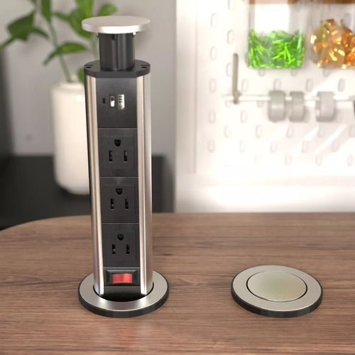 Multicontactos Torres Eléctricos Usb 2pz Para Oficina