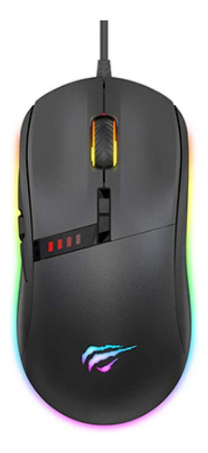 Mouse Gamer Havit Ms812 10000 Dpi 9 Botões Rgb Preto