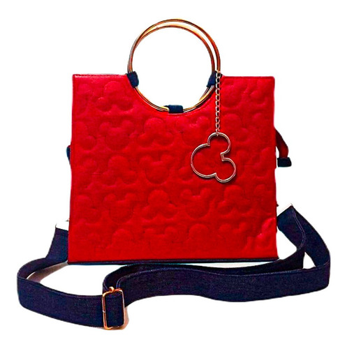 Imagen 2 de 6 de Bolso De Mano Mickey Mouse Nyny Mimie Para Mujer Elegante