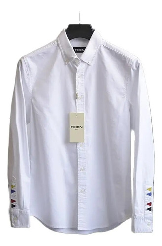 Camisa De Vestir Con Botones Oxford Para Hombre, Camisas Car