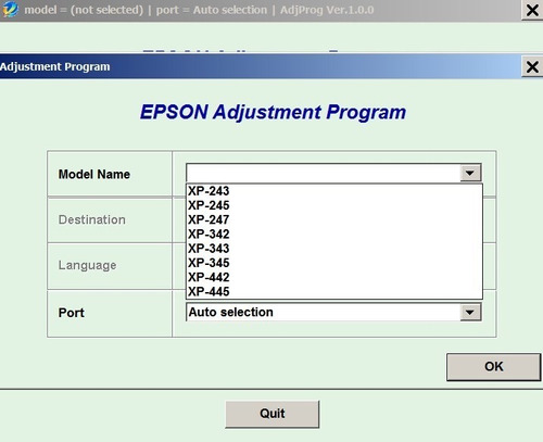 Reset Das Almofadas De Tinta Epson Xp 245-xp240 -xp241 Xp243