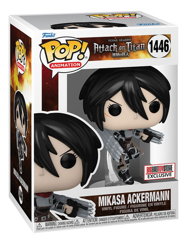 Funko Pop Anime Attack On Titan Mikasa Ackermann (mt) 1446