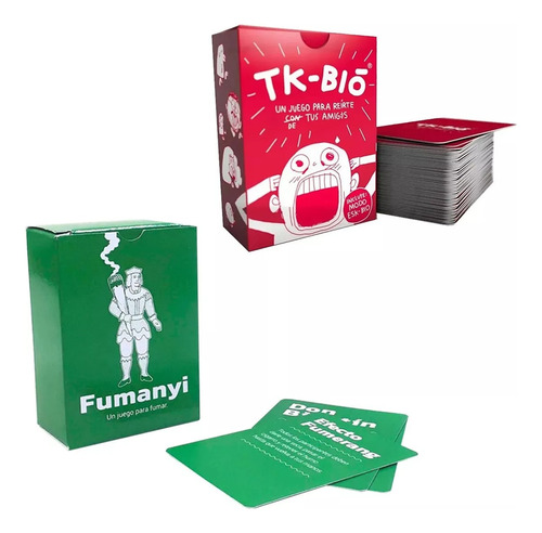 Juegos De Cartas Tk-bio + Fumanyi Poppular Combo - P3