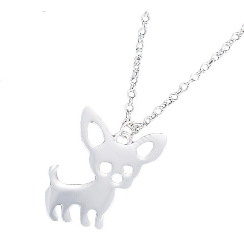 Collar Perro Chihuahua C919 Plata Genuina 925 Ley Dog Pet