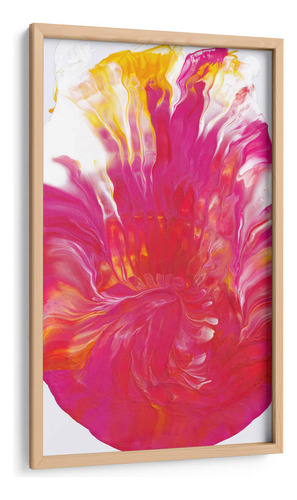 Cuadro Enmarcado Pino Fuego Rosa 40x80, Alicia Rodríguez