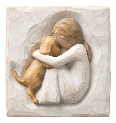 Tree True Plaque Relieve Esculpido Pintado Mano