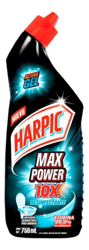 Limpiador De Baños Líquido Harpic Power Plus Desinfectante 750ml