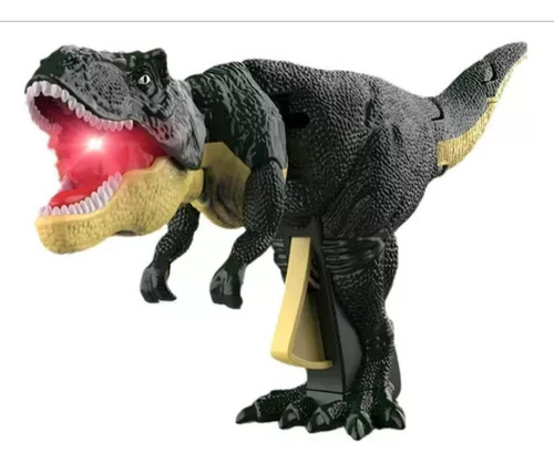 Juguete Dinosaurio Zaza Con Batería Luz Y Sonido T-rex Verde