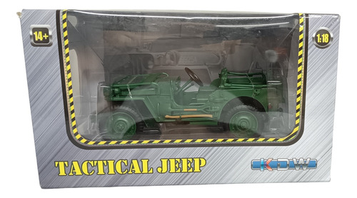 Jeep Willys Minguerra / Escala 1:18/ Metalico /20cms Largo. 