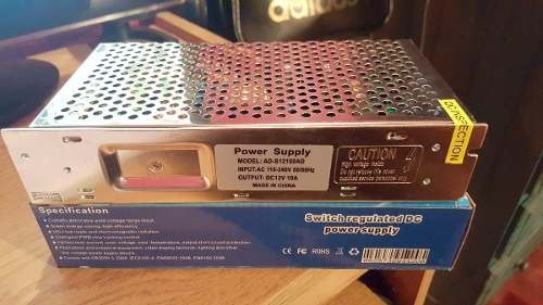 Fuente Switching 12v 10a Metalica Leds Cctv Oferta!!!!
