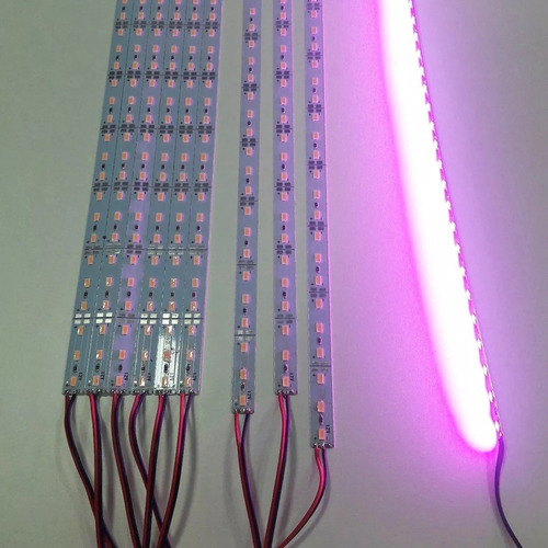 03 Barra De Led Régua De Led Smd C/ 1 Metro 02 Rosa 01 Azul