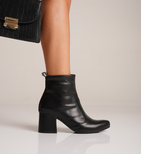 Botas Mujer Borcego Dama Taco Bajita Texana Aby Araquina