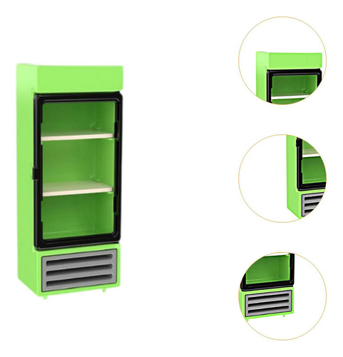 2 Refrigerador En Miniatura Para Casa De Muñecas, Muebles