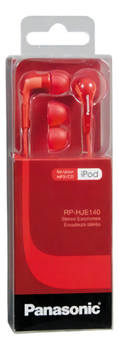 Audífonos Panasonic Alámbricos Manos Libres Rp-hje140e-r