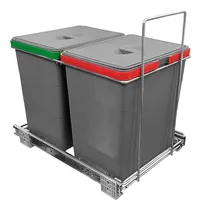 Comprar Portaresiduos Doble Rectangular Extraible 13+13lt Reciclado*