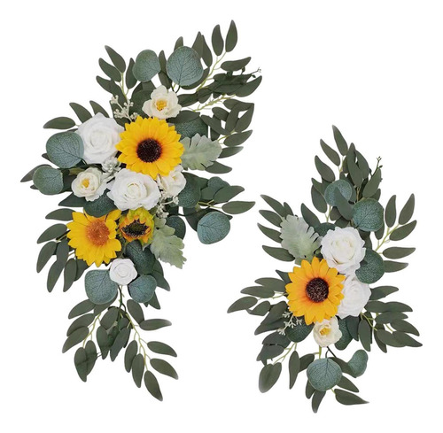 2 Pieces Of Artificial Flowers Sunflowers Decoration 2024