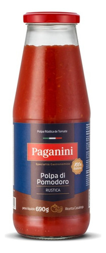 Kit 3x: Polpa De Tomate Rústica Paganini 690g