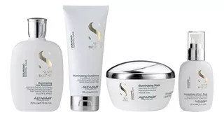 Shampoo + Condition + Mascarilla + Fluido Alfaparf Diamond