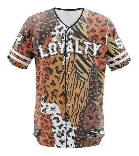 Camisa Jersey Baseball Time Jogo Verão Tropical Color Hype 