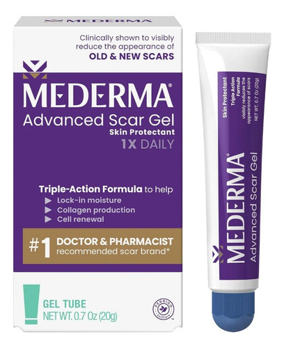 Mederma Advanced Scar Gel, Trata As Cicatrizes Antigas E ...