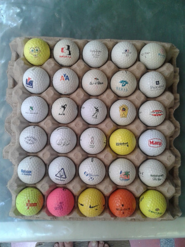 Cartón Pelotas 30  Golf Conmemorativas O Alusivas Variadas