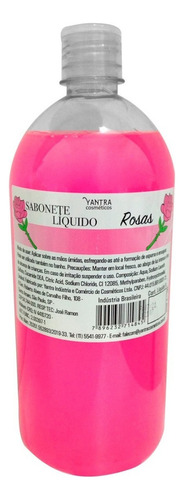 Sabonete Líquido Rosas 1 Litro Yantra -  Refil / Hidratante