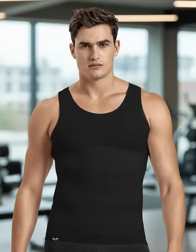 Slim Fitness Cinta Modeladora Masculina Colete Redutor Postura Reforç