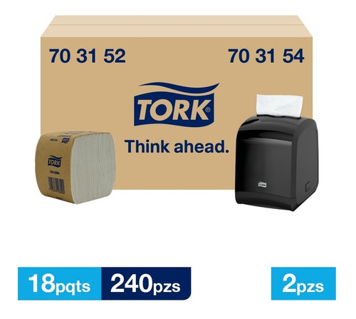 Tork Dispensador + Servilleta Xpressnap® Fit 18paq/240 Pzs