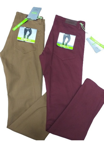 Pantalon Importado Vinotinto-mostaza