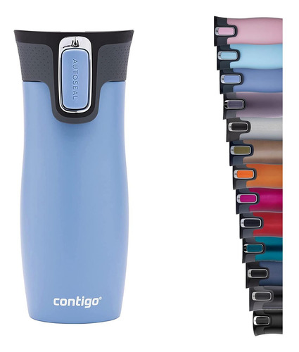 Termobatidora Contigo West Loop Autoseal, Unisex, De Acero I