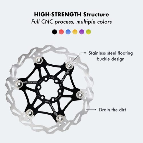 Djc Bike Brake Disc Rotor Mtb Disco De Freno Flotante 160 Mm