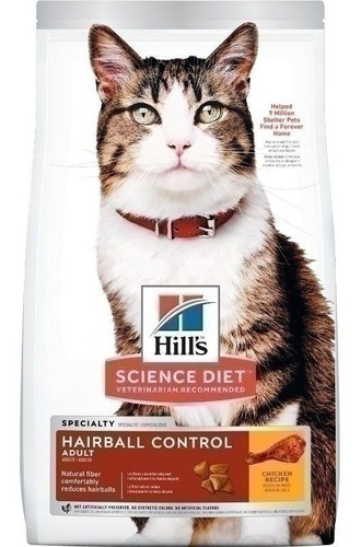 Hills Science Diet Adult Hairball Control 3 Lb