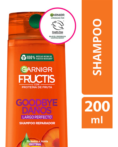 Shampoo Cabellos Danados Goodbye Danos X200 Fructis Garnier