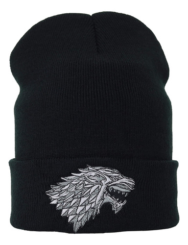 Got Gorro Con Bordado Casa Stark Wolf | Gorro Invierno Gorro