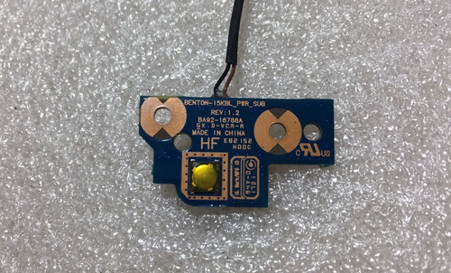 Imagem 3 de 4 de Placa Botao Power Notebook Samsung Np300e5m