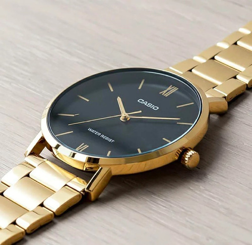 Reloj Hombre Casio Enticer Mtp-vt01g-1 Correa Acero Análogo