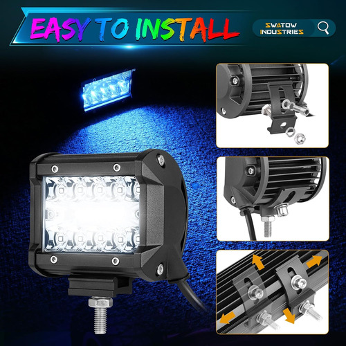 Cápsulas Led Rgb De 4 Pulgadas, Cambio De 2 Piezas De Swatow